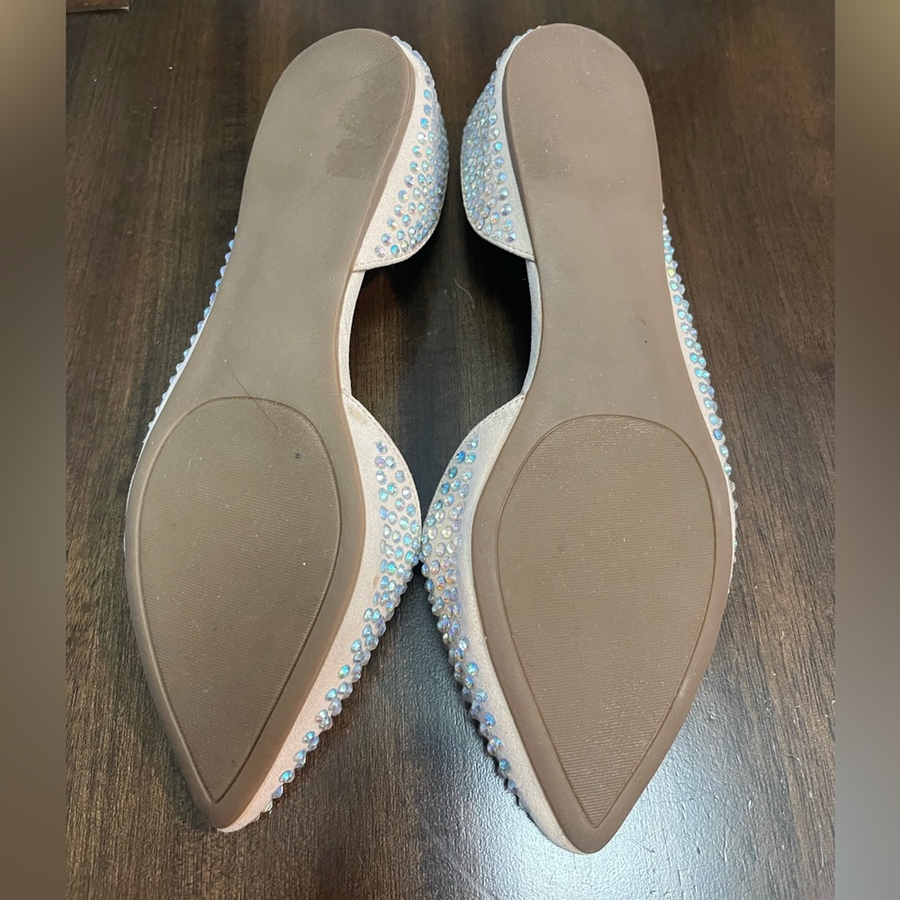 Steve Madden Rhinestone Embellished Flats - Beige - Picture 6 of 6